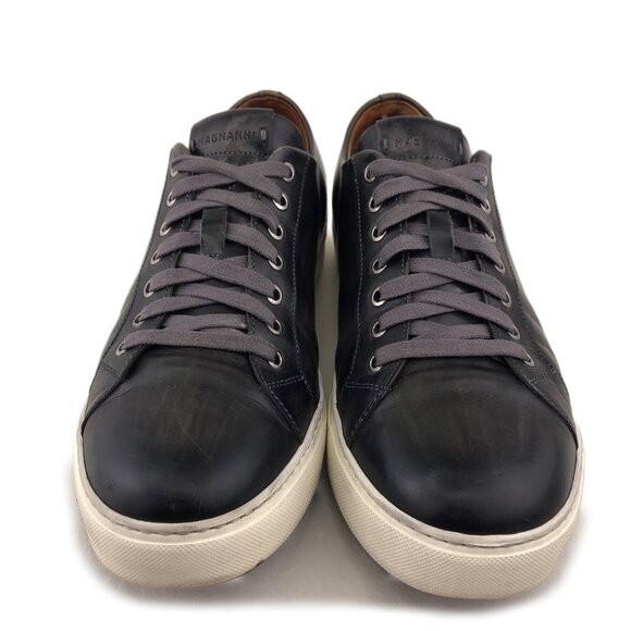 Magnanni Brando Lo Black Distressed Leather Sneakers 12M main image 15